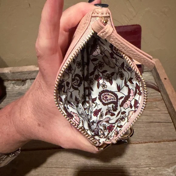 Vera Bradley Blush Pink and Burgundy Wallet Set - Picture 4 of 5